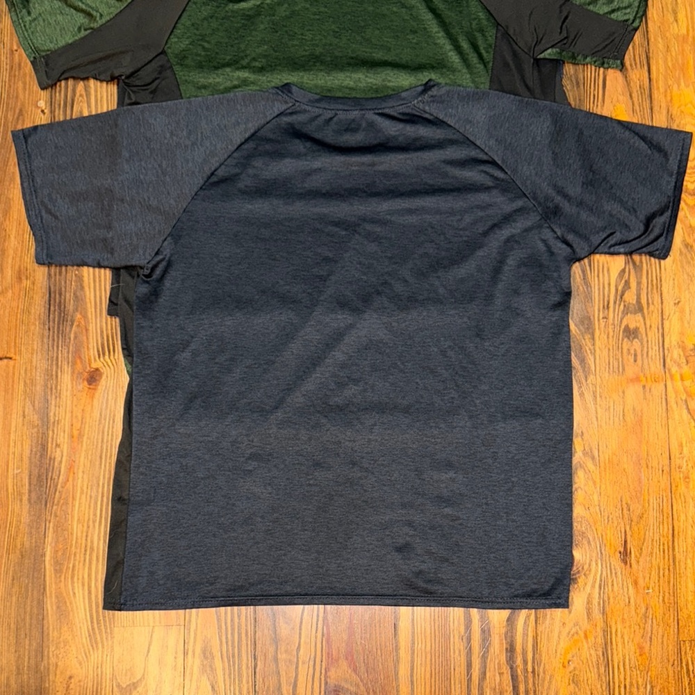 Real Essentials 5 Pack Men’s Short Sleeve Dry Fit Active Crew Neck Tee Shirts - Picture 4 of 14